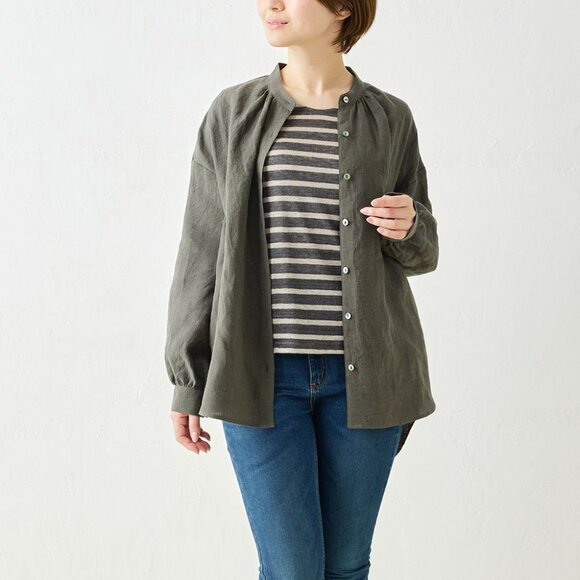 NWT Linen Shirt Made in Japan - Picture 1 of 4